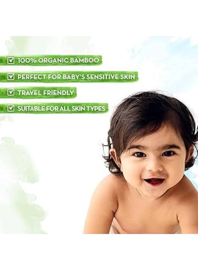 Mamaearth India's First Organic Bamboo Based Baby Wipes (72 Wipes) (Pack of 2) - Image 4